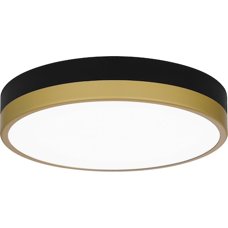 Quoizel Weldin Flush Mount Led Matte Black Gold WLN1611MBKG
